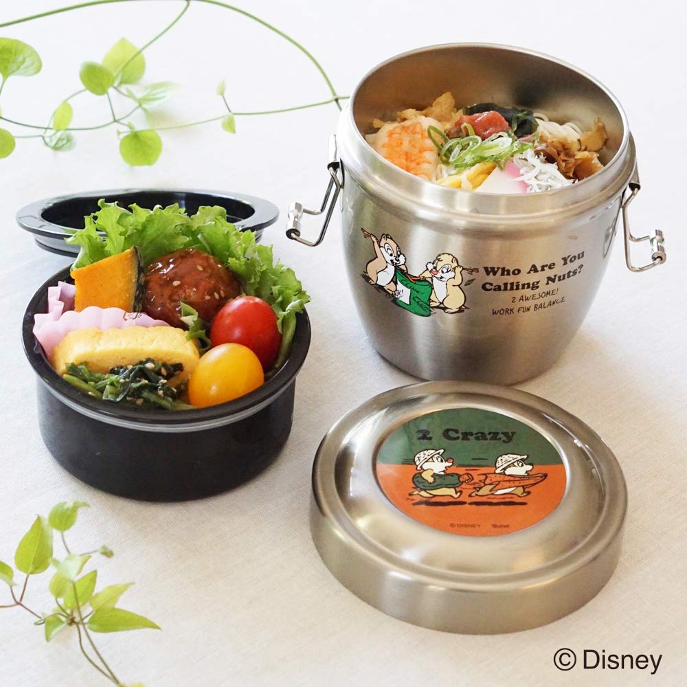 Skater Insulated Stainless Steel Lunch Disney Chip Dale Box, 550ml, & Design, STLBD6-A