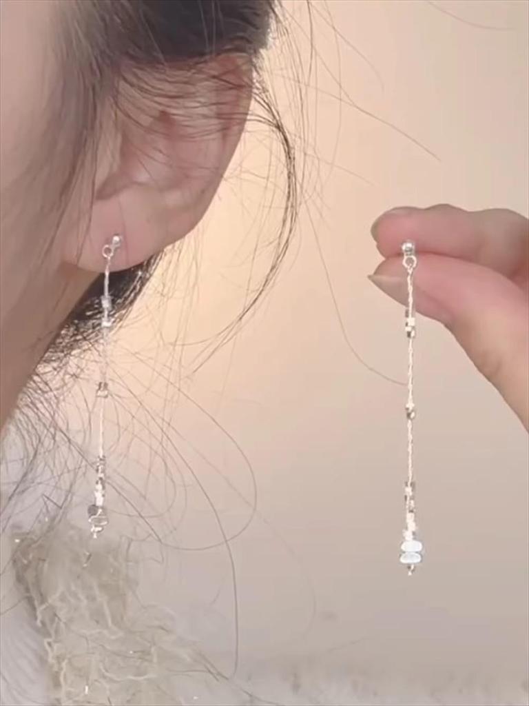 Super Glitzernde Zirkon Quastenohrringe - Vintage Koreanischer Influencer Stil 2025 Trend