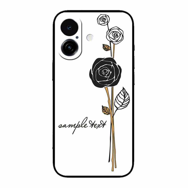 

For iphone 17 Phone Case 3D Relief Emboss Flower Black TPU Silicone Soft Back Cover Case For iphone17 Case 6.3 Shockproof Shell iphone 17