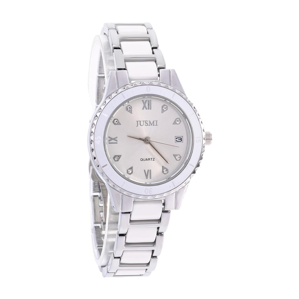 Fashion Simple Ladies Quartz Watch Round Case Rhinestone Scale, Suitable for Daily Wear, Anniversary, Christmas Gift