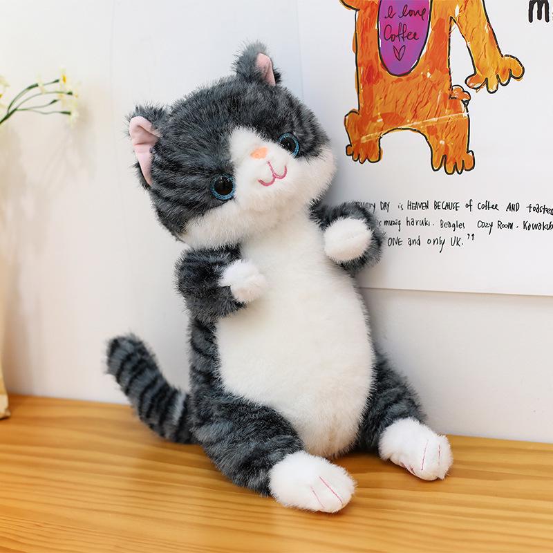 Плюшевый рюкзак-кукла котенок калико Подарок Украшение 27cm, 0.2kg