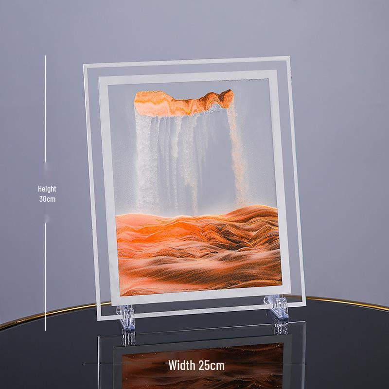 Kreative 3D Treibsand-Sanduhr: Flüssige Bewegung Desktop-Dekor & Einzigartiges Geschenk