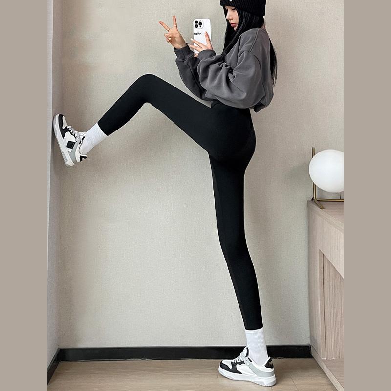 Women Winter Plus Velvet Stretch Legging Warm Thick High Waist Yoga Pants Casual Slim  Versatile Trousers