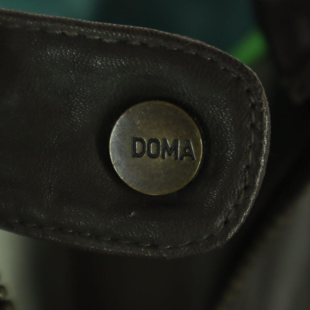 DOMA Long sleeve leather Single riders jacket S Brown Sheepskin Hoodie Women Used