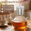 304 Stainless Steel Tea Strainer Leaf Spice Herbal Tea Infuser with Chain and S Hook Spice Infuser Strainer for Home and Office