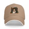 Ghost Reading In Library Bookshelf Halloween Theme Baseball Cap with Pumpkin and Plant Design Black Adjustable Hat for Adults