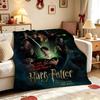 Gryffindor House Flannel Printed Blanket Comfortable Skinfriendly Throw Blanket For Bedroom Sofa Nap Home Decor Great Holiday Gift