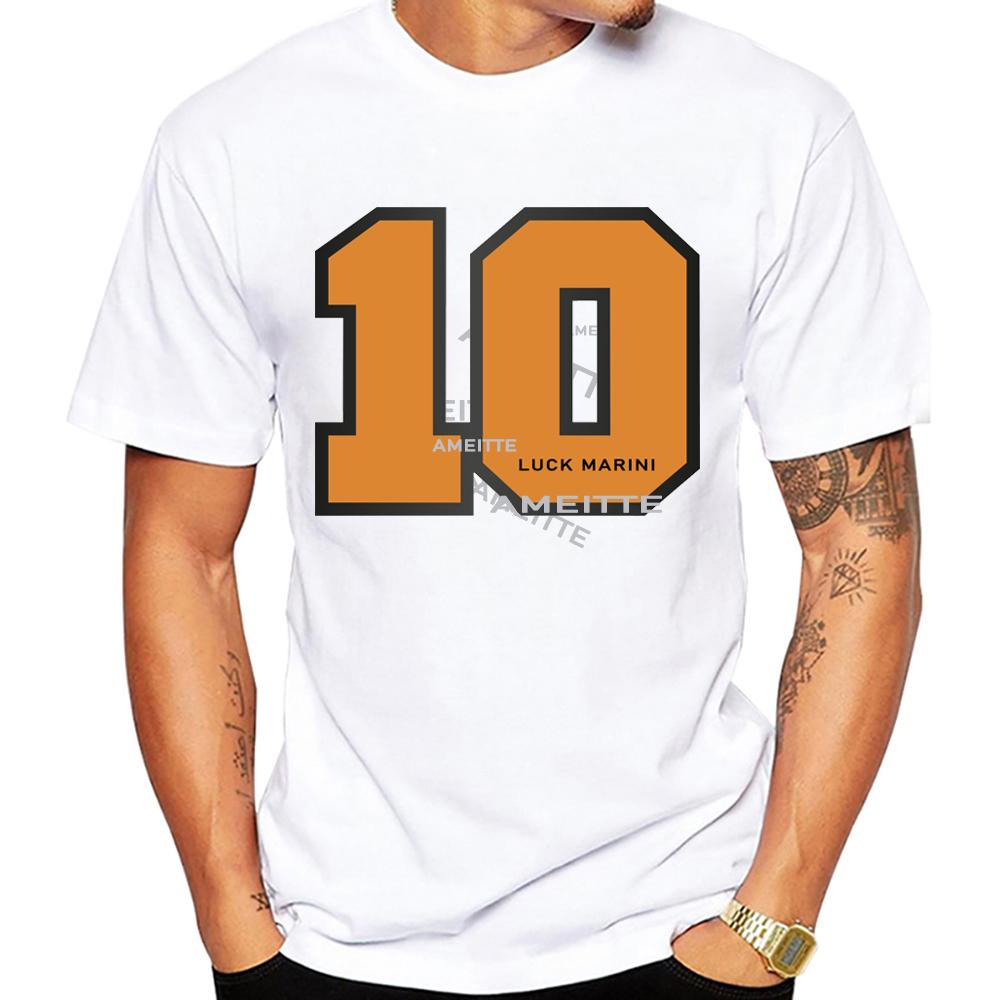 2025 New Legend Luca Marini 10 Gp Race Italy Rider Tshirt Summer Unisex Short Sleeve Cool Ride Sport Boy Casual Tees White Tops