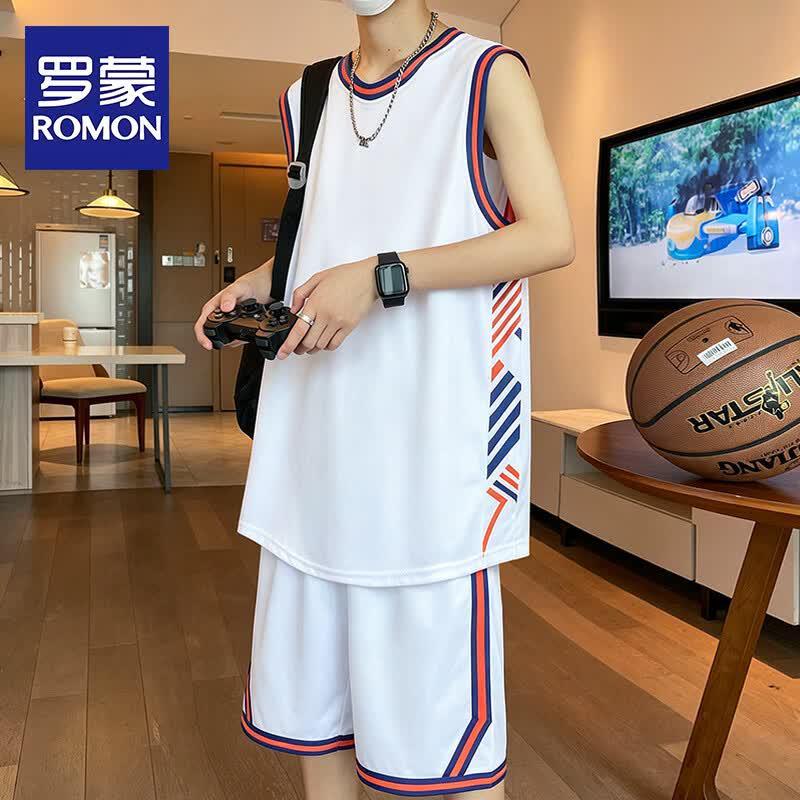 ROMON Men s Youth Summer Basketball Uniform Set 5XL