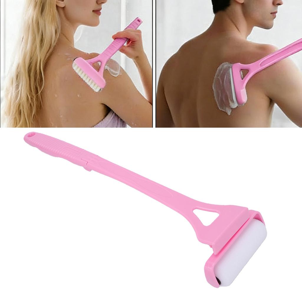 Rückenlotion-Auftragswalze Faltbar Rutschfester Griff   Rch Sonnencreme-Roller mit 3 Schwammköpfen