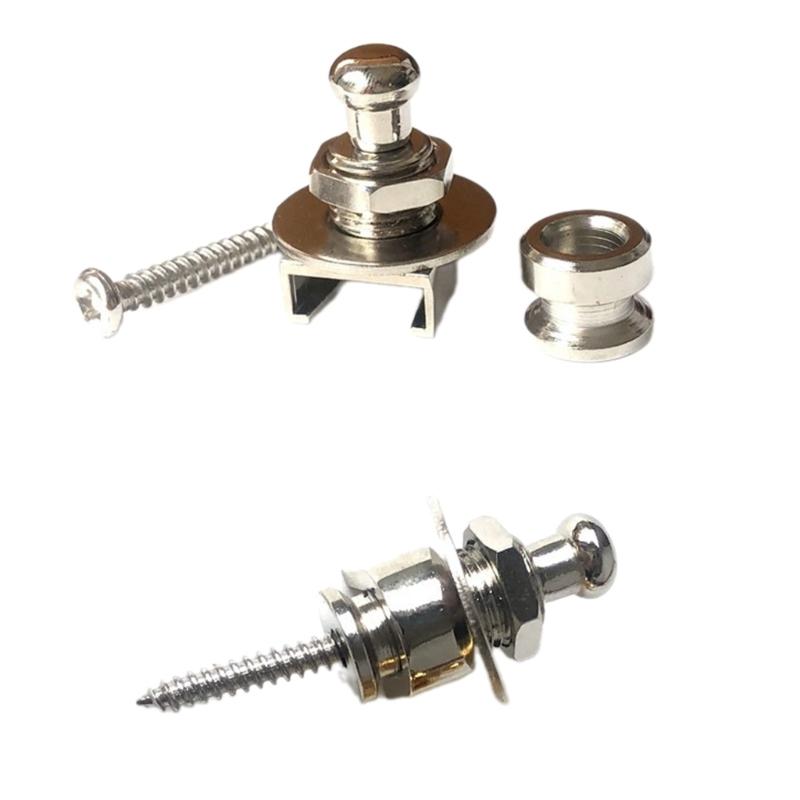 10Pcs Guitar Strap Locks Metal Button Security Straplock Guitar Accessorys