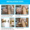 50Sets M4 Door Handle Fixing Screw Bolts Snap Off Cuttable Connecting Screws for Door Handle Roses Knobs Door Lock & Escutcheons