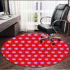 Plim Plim Print Round Rug, Washable Floor Carpet, For Entryway Dorm Laundry Room Office Study, Home Decor Birthday Christmas Gift