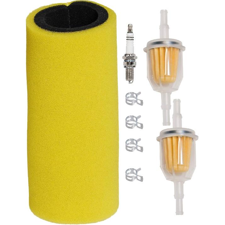 

HIFROM Dual Stage Foam Air Filter with Spark Plug Fuel Filter Tune Up Kit for Yamaha 2004-2007 Rhino 660 YXR660,2006-2009 Rhino 450 YXR450 Replace