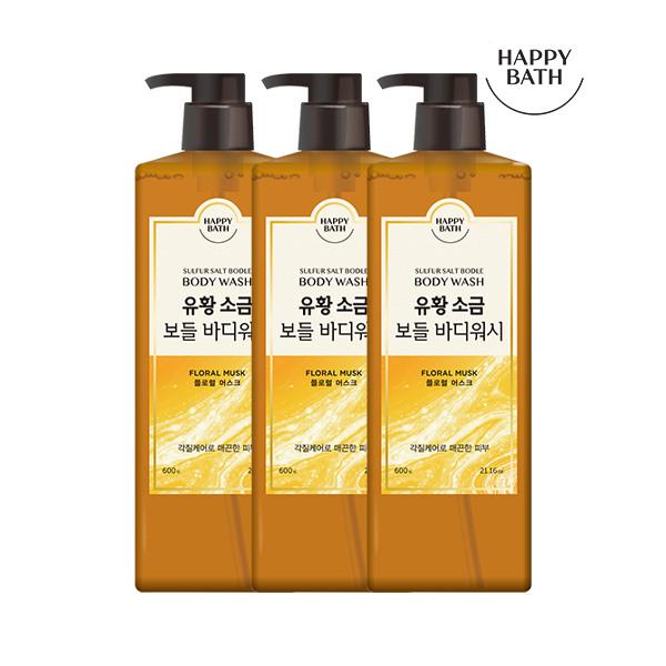 

Sulfur Salt Bodul Body Wash Floral Musk 600g x 3 3 mouths