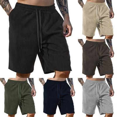Men's Summer Drawstring Casual Shorts Men's Breathable Shorts