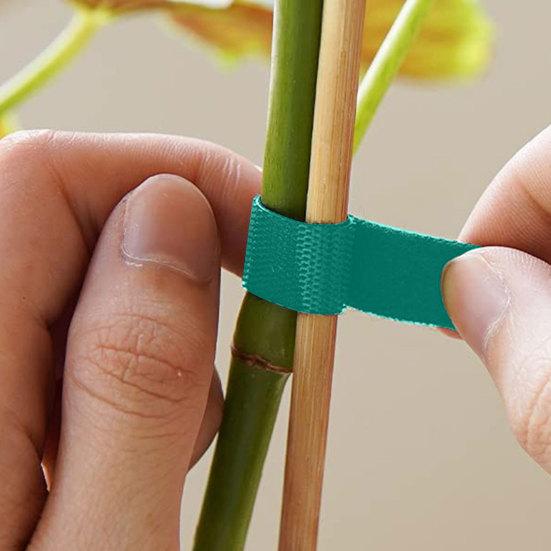 16,4 Fuß Pflanzenbinder Gartenband Wiederverwendbarer Klettverschluss Doppelseitiger Pflanzenstützbinder für Kletterpflanzen Kabelorganisation
