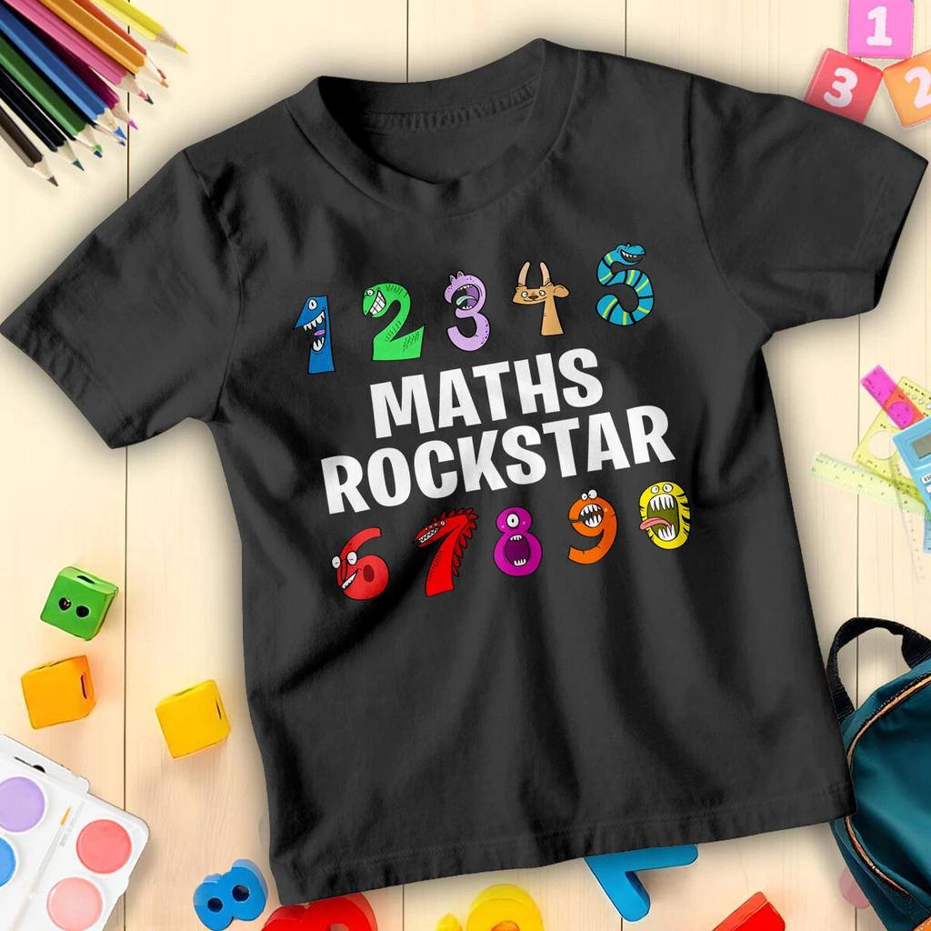 Boys and Girls Monster Inspired Number Day Maths Day Ideas T-Shirt for Kids #ND