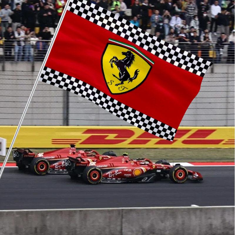 For Ferrari Fashion Classic Sports Modification Room Wall Hanging Cloth Hanging Flag to Support Big Flag Competition Cheering TH6
