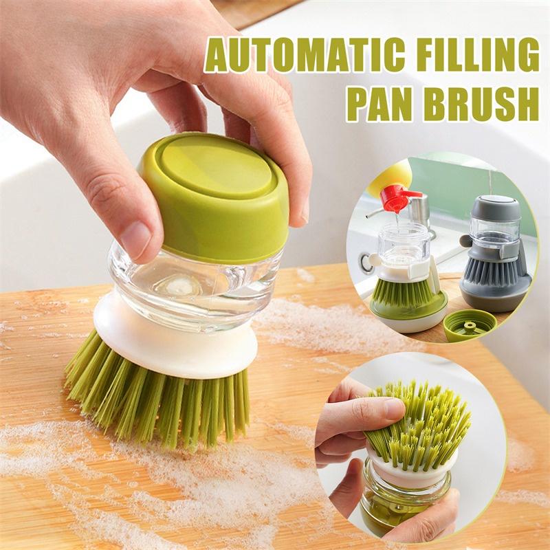 Köksrengöring Borste Diskborste Bollar Tvättverktyg Tvätt Köks Skrubborstar Med Hållare Droppbricka för Tvätt av Disk/Kastruller