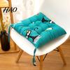 Comfortable Cushion for Tatami Mats Square Chair with Ties, Ultra Soft Seat Pad, Animal Flower Pads Kitchen Chairs Pattern, 15.75" X Dining