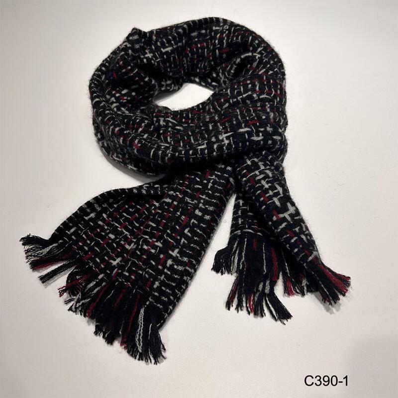 G·TENNA NX-C390 Women's Woven Cashmere Tassel Scarf