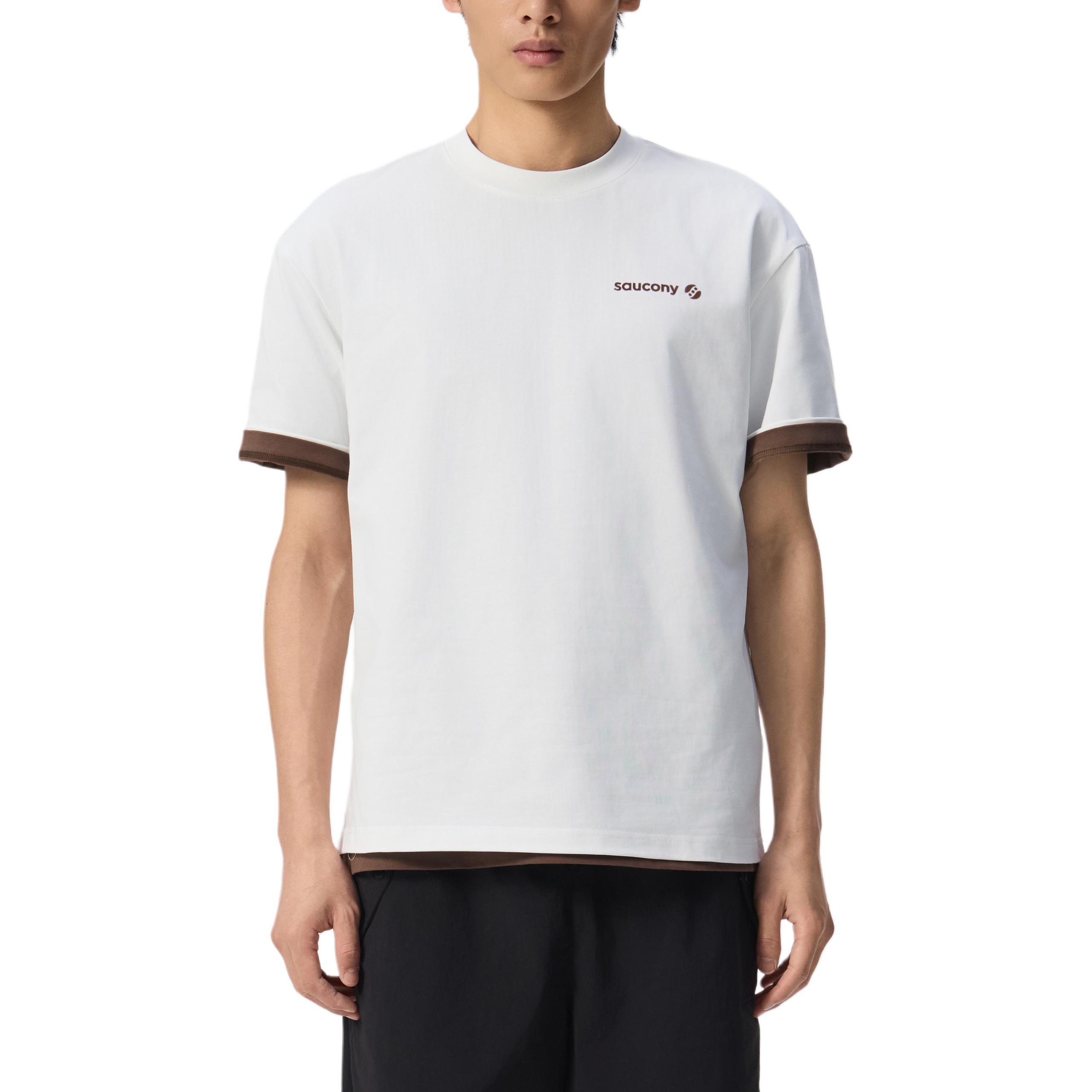 Saucony Og Round Neck Comfortable Simple Pullover Short Sleeve T-Shirt Unisex T-Shirts SA3269ST21G-WT038 XS