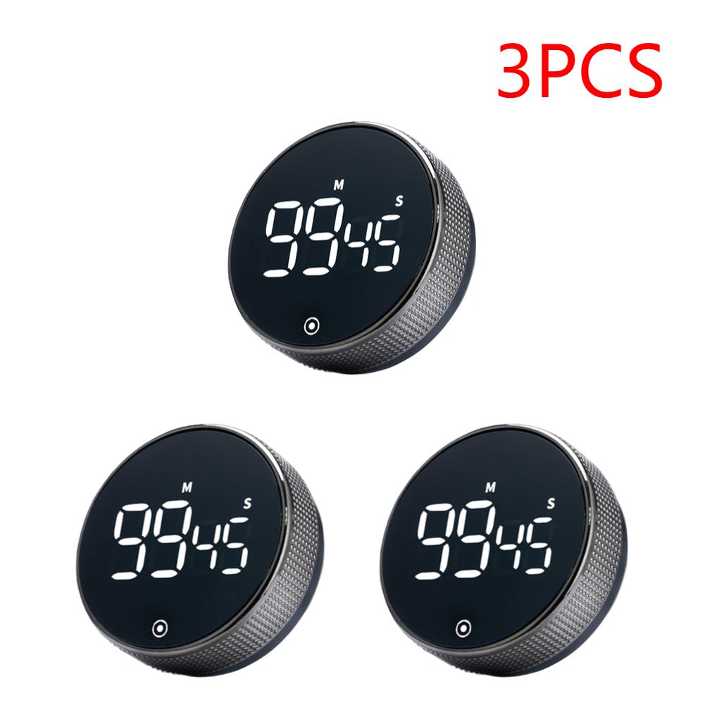 1-3 st LED Digital Magnetisk Timer Bil Dekoration Studie Stoppur Larm för Klassrum Matlagning Bakning Undervisning Bil