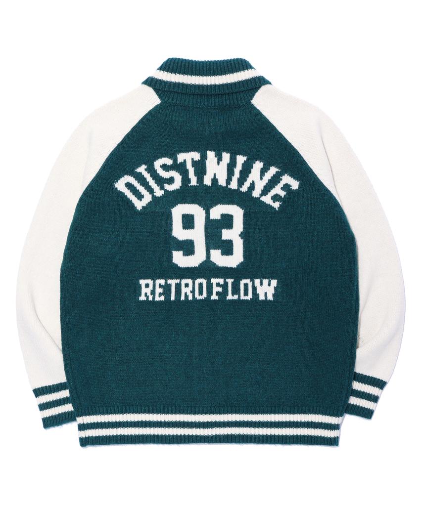Distn9Ne Varsity Knit Zip-Up Dark Green (Lp5Su516-046)