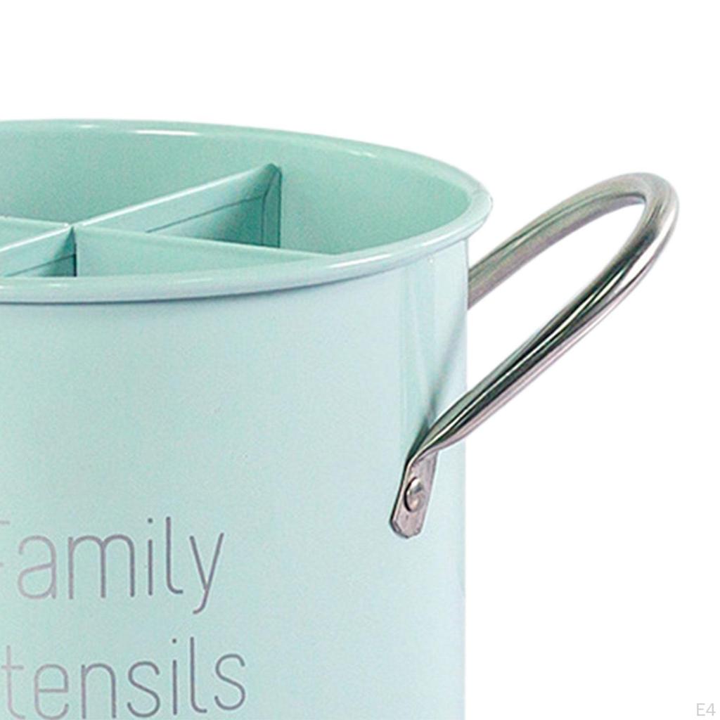 Chopsticks Cage Countertop Utensil Holder 4 Compartments Practical Tableware