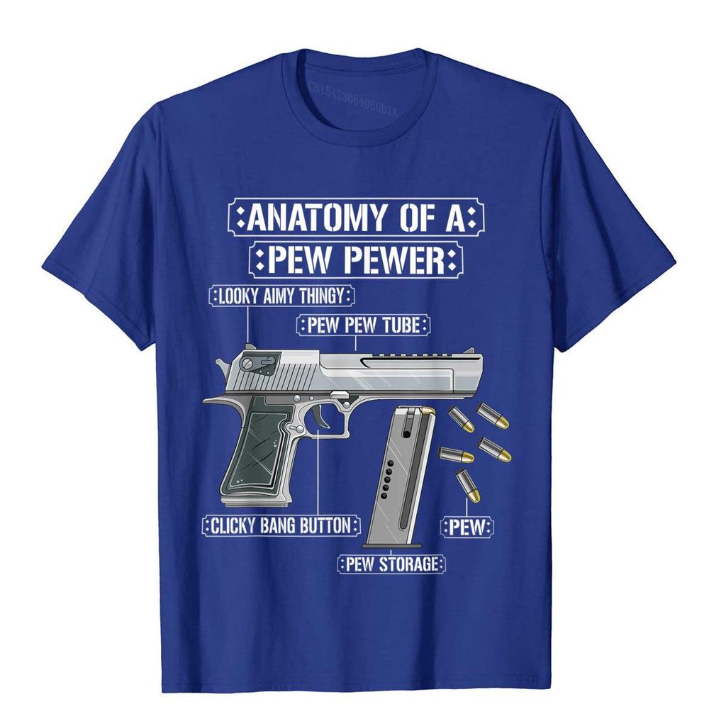 Anatomy Of A Pew Pewer Ammo Gun Funny Gun Lover Meme T-Shirt Casual Cotton Men Tees 3D Style New Design T Shirt