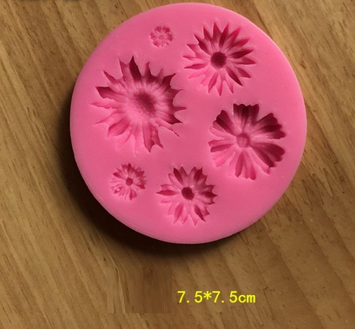 3D Flower Silicone Molds Fondant Craft Cake Candy Chocolate Sugarcraft Ice Pastry Baking Tool Mould