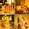 Set of 10 LED String Lights, 2m, 20 Bulbs, Fairy Lights, IndoorOutdoor Use, Christmas Decorations, Illumination Lights, Garland, Bedroom, Party,