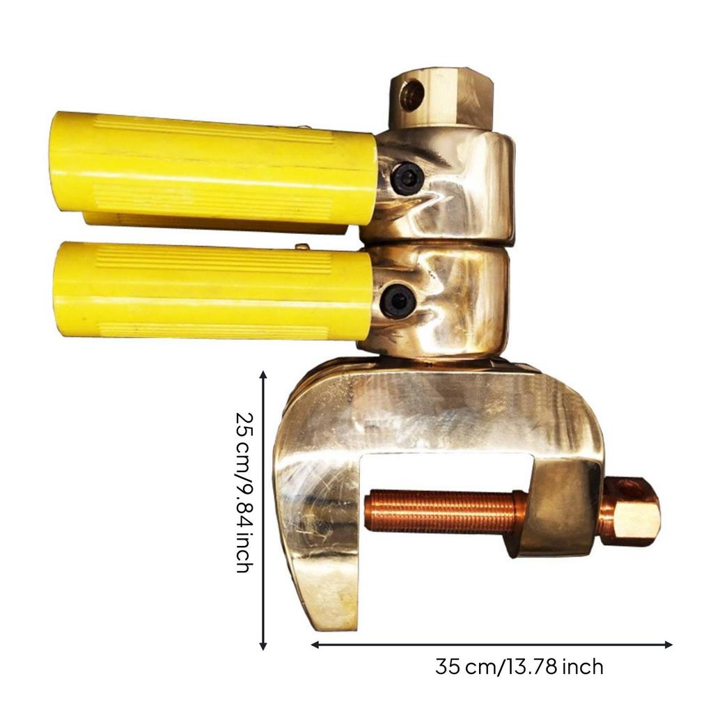 Fabrication Ground Clamp with Rotating Joint Stable Connector Wide Jaw