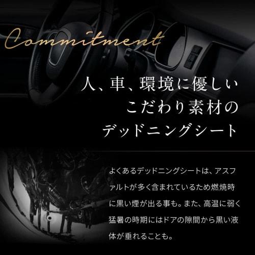 Rikopin Sound Deadening Sheet (1.6m) - Soundproofing, Sound Absorption, and Soundproofing for Cars, 2.3mm Thick x 46cm Wide x 1.6m Long (Black)