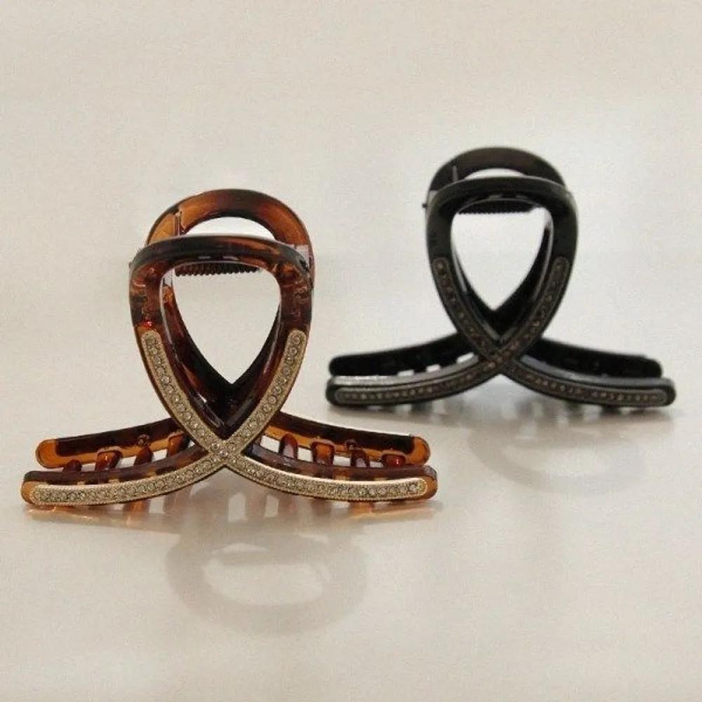 bydaisy Slim Cubic Twist Hair Clip Bh0927 brown