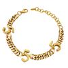 European-American Hip Hop Cuban Link Bracelet - 18K Gold-Plated Titanium Steel, Trendy Statement Jewelry