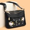 Multi-layer Nylon Large-capacity Women Bag Fashion Embroidery  Lady One-shoulder Crossbody Bag