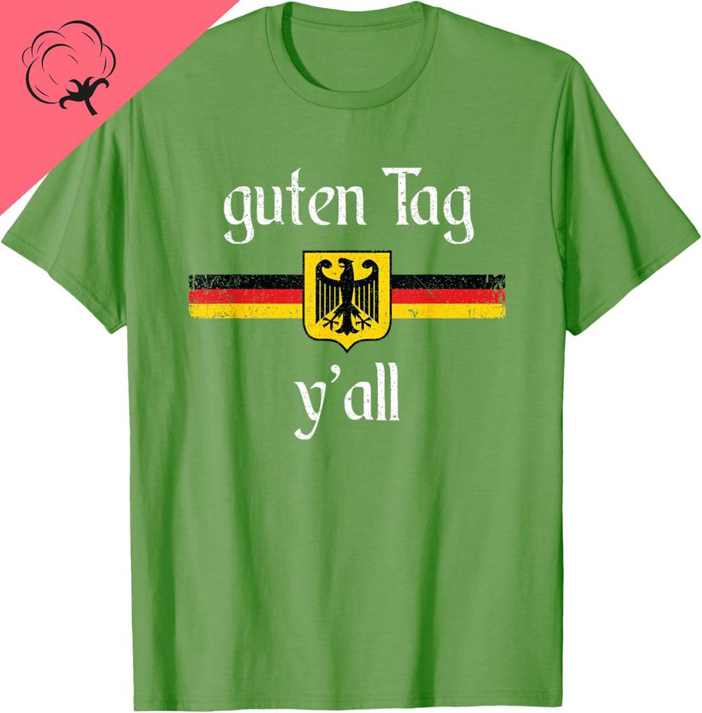 Oktoberfest German Flag Eagle Prost Guten Tag Yall TShirt Cotton Vintage Clothes Unisex Summer Streetwear Tops Camiseta Hombre