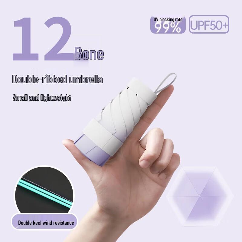 Red Leaf Five-Fold Gradient UV Protection Umbrella