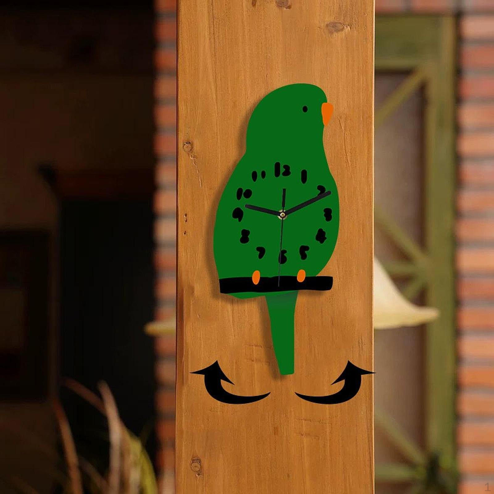 Настенные часы с животными, коллекция украшений для детской комнаты, не тикающие, декоративные для зелёный