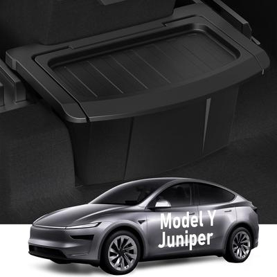 Rear Center Console Organizer for Tesla 2020-2026 Model Y Partitioned Storage & Stable Installation, Seat Backseat Trash Can Bin