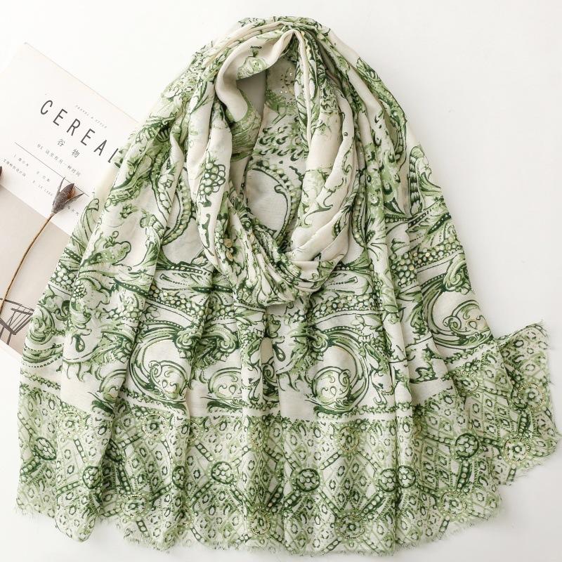 

Ретро Богемный Стиль Женский Шарф Летняя Пляжная Шаль Хлопок Лен На ощупь Кисточки Пашмина Мусульманский Хиджаб Обмотка Женский Вискозный Шарф 88x180cm