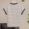 Women's Retro Striped Short Sleeve T-Shirt