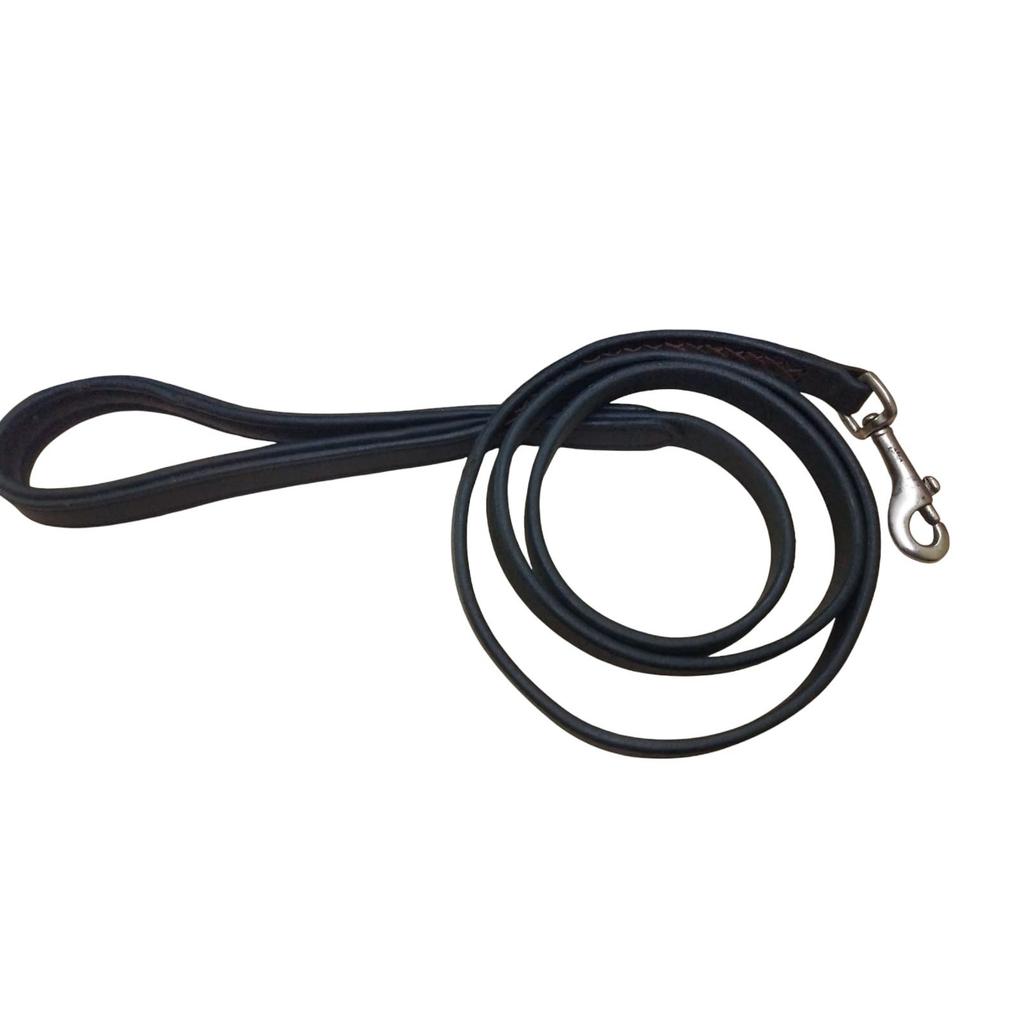 @ Klassische Lederleine für Hund Schwarze Farbe 188g Zr-8044-60% Rabatt