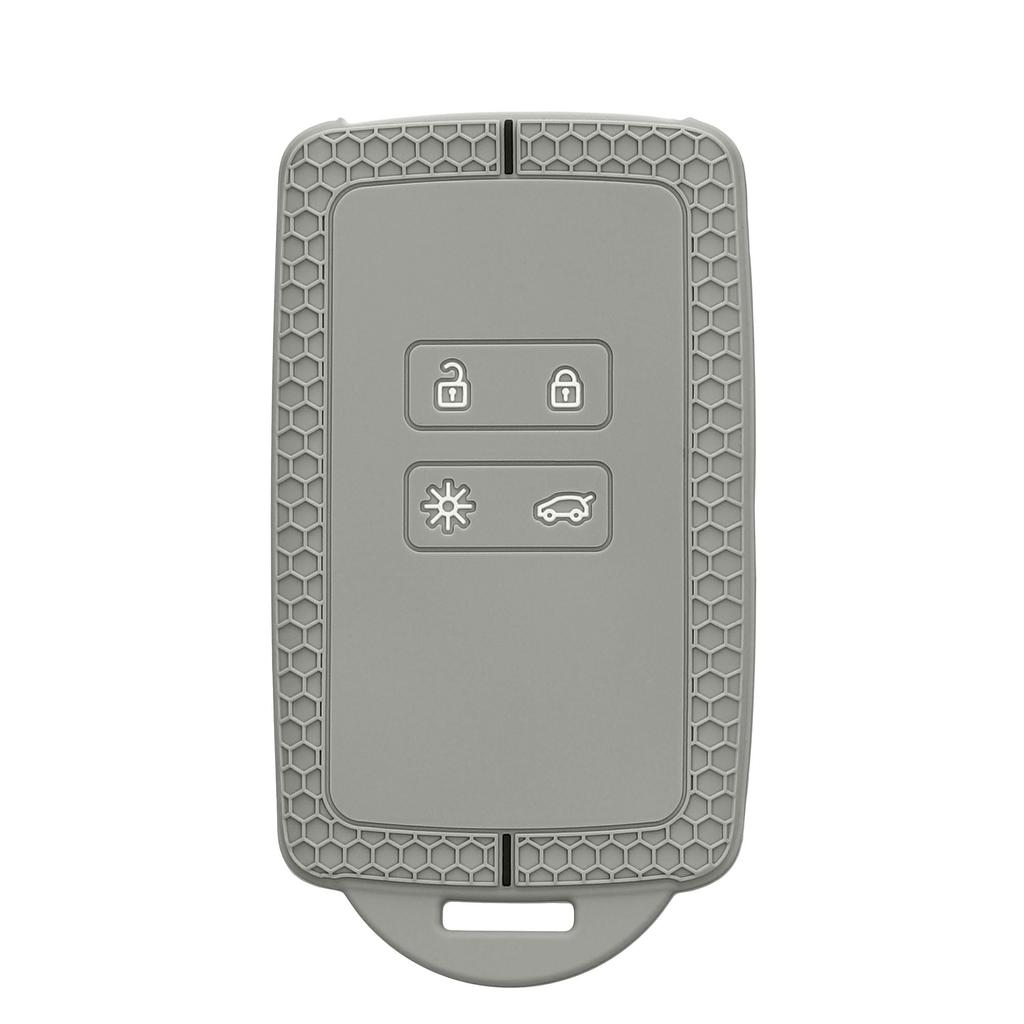 kwmobile Silicone Car Key Case Compatible for Renault 4-Button Car