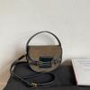 Niche Texture Handbag Bag Women's New Autumn and Winter Shoulder Messenger Bag High-end Retro Saddle Bag