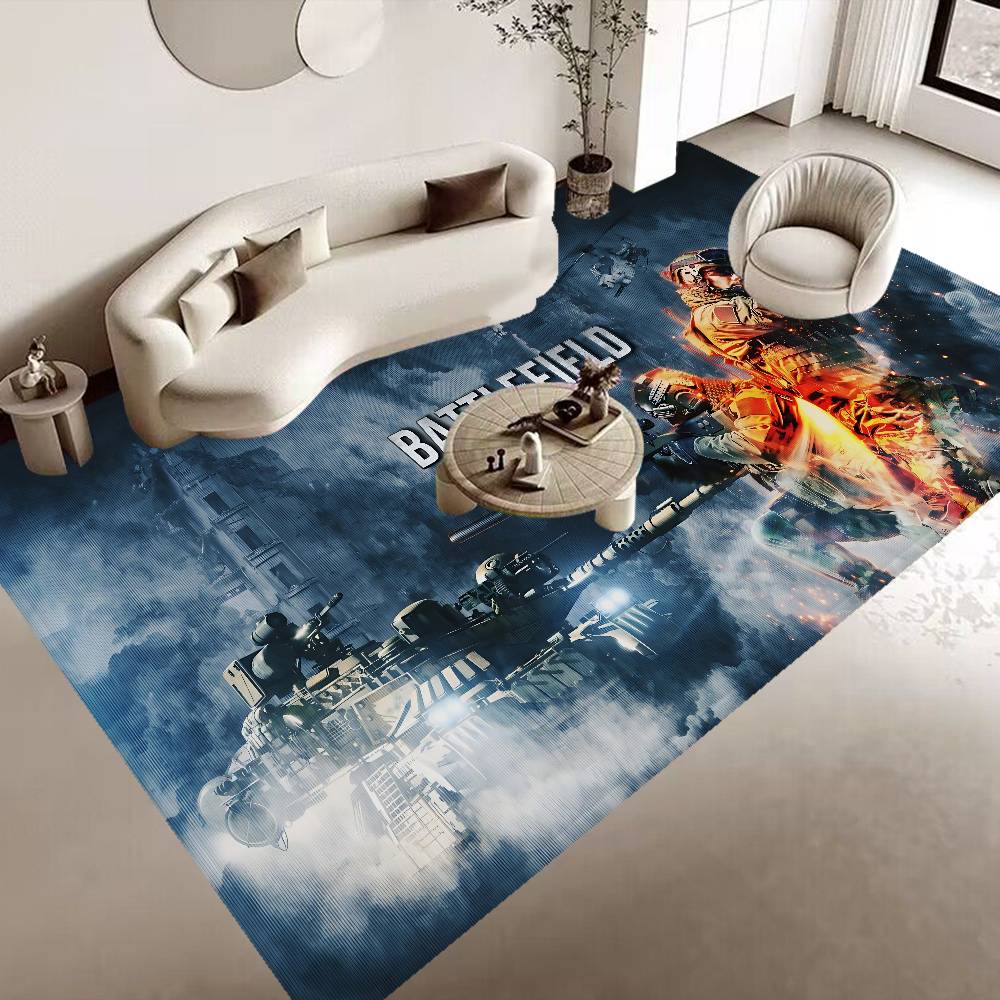 Tappeto per Corridoio Gioco Battlefield 6 Tappetino Antiscivolo per Lavanderia Decorazione Lavanderia Balcone Bambino Soggiorno Tappeto per WC