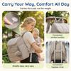 Diaper Bag Backpack, Baby Bag with Waterproof Changing Pad and Stroller Straps for Toddler, Diaper Backpack for Mom Dads with Insulated Pockets