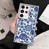 Blue And White Porcelain Pattern Shockproof Phone Case for Samsung Galaxy S26 Edge S25 Ultra S24 FE S23 Plus S21 Cover Anti Fall